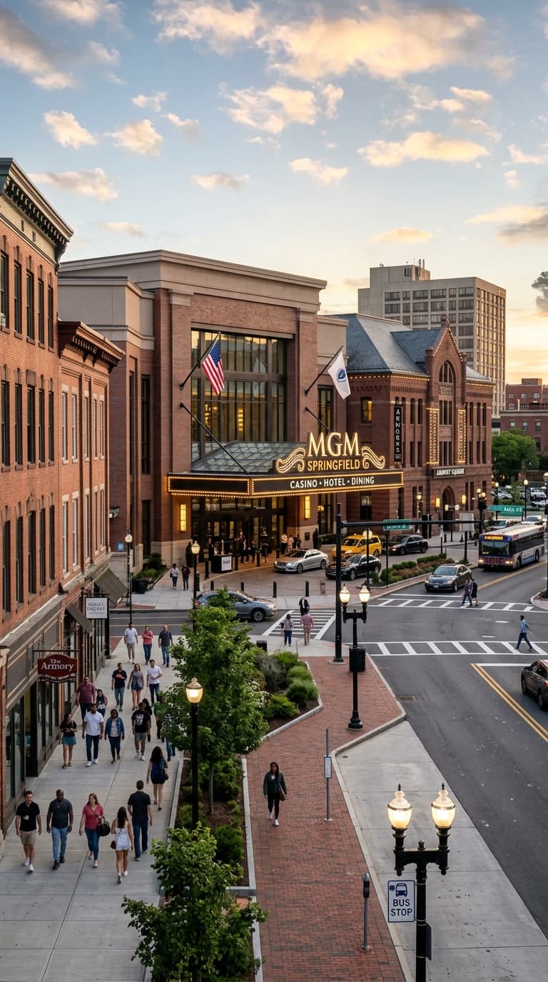 MGM Springfield and downtown